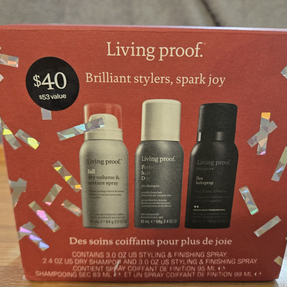 Living Proof Styling Trio - Black, Gray, and White